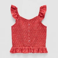 Thereabouts Little & Big Kid Girls V Neck Sleeveless Tank Top