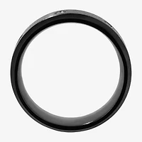 (F / Si2) Mens 8MM 1/10 CT. T.W. Lab Grown White Diamond Platinum Wedding Band