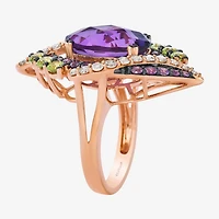 Le Vian Womens Genuine Purple Amethyst 14K Gold Cocktail Ring