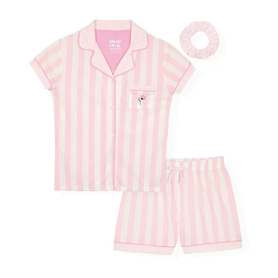 Sleep On It Little & Big Kid Girls Short Sleeve 2-pc. Pajama Set