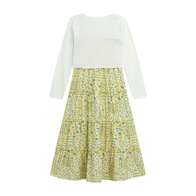 by&by girl Big Kid Girls Floral 2-pc. Dress Set