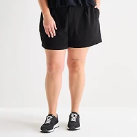 Stylus Womens High Rise Plus Pull-On Short