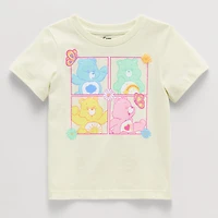 Toddler Girls Crew Neck Short Sleeve Regular Fit Care Bears Graphic T-Shirt