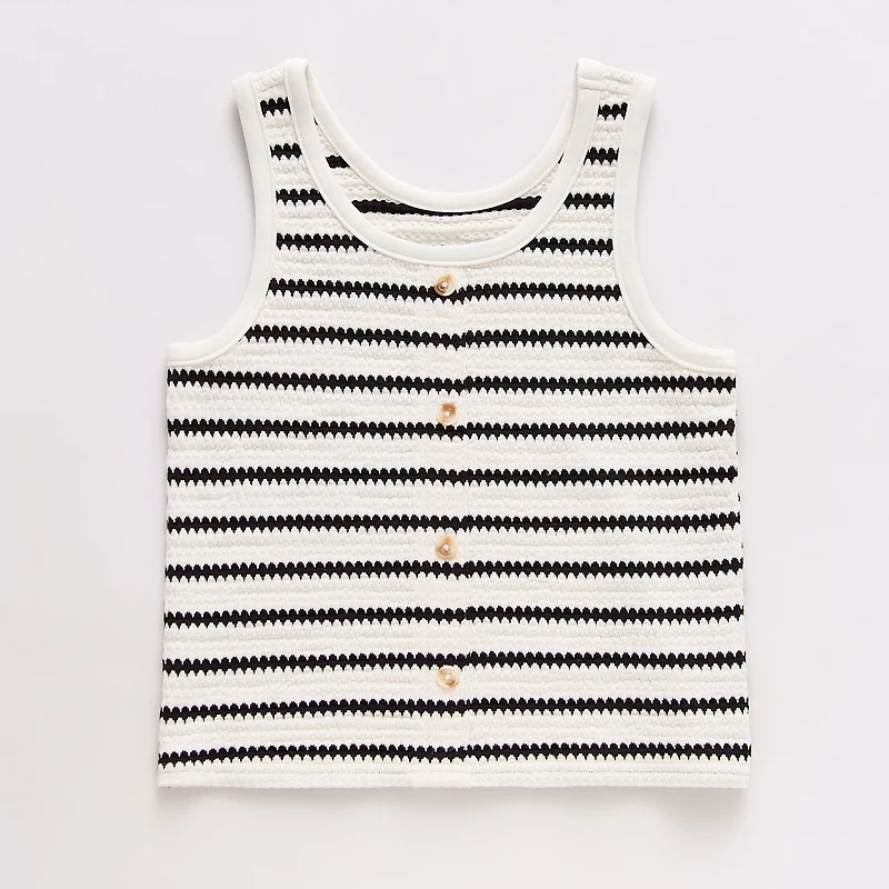 Thereabouts Little & Big Kid Girls Scoop Neck Sleeveless Tank Top