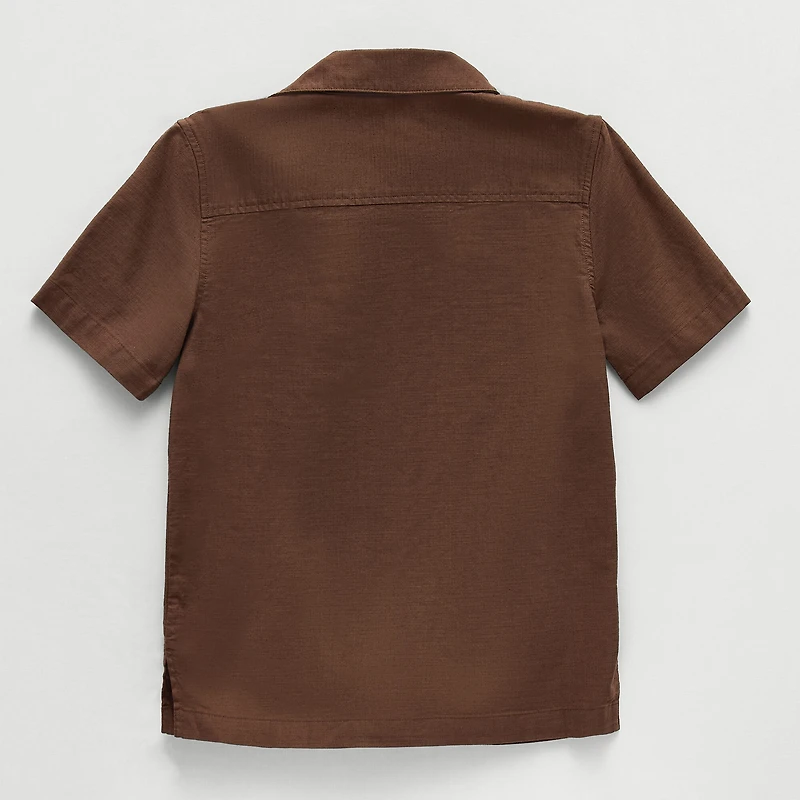 Thereabouts Little & Big Kid Boys Short Sleeve Regular Fit Button-Down Shirt