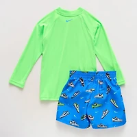 Nike Little Boys UV Protection 2-pc. Rash Guard Set