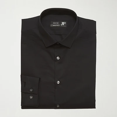 J. Ferrar Ultra Comfort Big and Tall Mens Regular Fit Easy Care Stretch Fabric Long Sleeve Dress Shirt