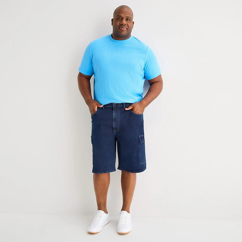 Shaquille O'Neal XLG™ Denim Mens 12" Big and Tall Cargo Short