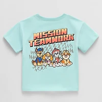 Grayson Little Toddler Boys Crew Neck Short Sleeve Regular Fit Paw Patrol Graphic T-Shirt