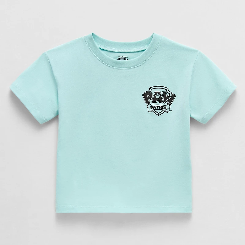 Grayson Little Toddler Boys Crew Neck Short Sleeve Regular Fit Paw Patrol Graphic T-Shirt