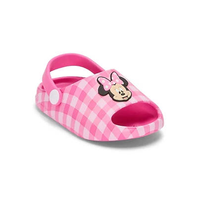 Disney Collection Girls Minnie Mouse Slide Sandals
