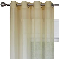 Rainbow Grommet Top Sheer Single Curtain Panel