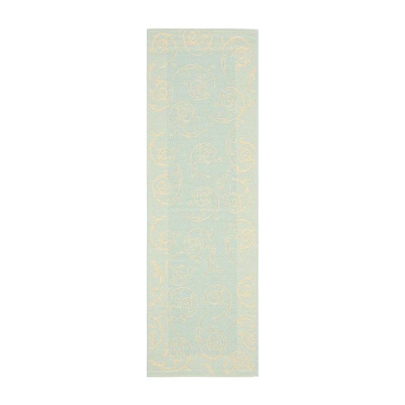 Safavieh Courtyard Collection Cletus Geometric Indoor/Outdoor Runner Rug