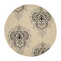 Safavieh Courtyard Collection Dedrick Medallion Indoor/Outdoor Round Area Rug