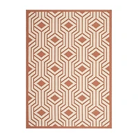 Safavieh Courtyard Collection Dorothy Geometric Indoor/Outdoor Area Rug