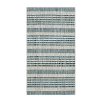 Safavieh Courtyard Collection Major Stripe Indoor/Outdoor Area Rug
