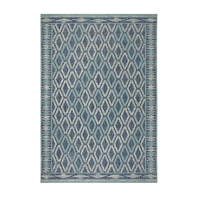 Safavieh Courtyard Collection Trent Geometric Indoor/Outdoor Area Rug