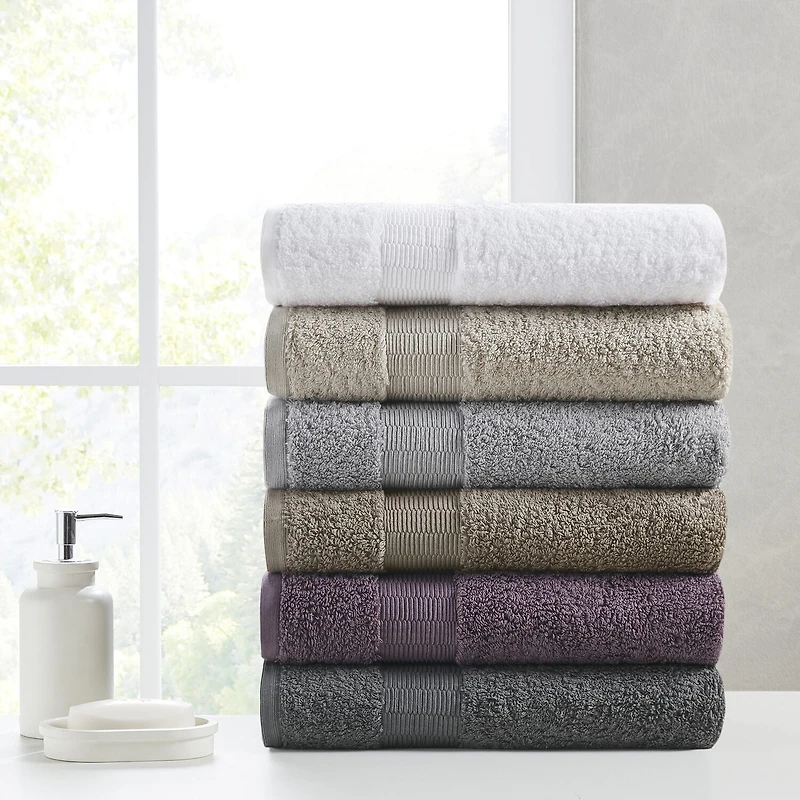 Madison Park Signature Luce 100% Egyptian Cotton 6-pc. Solid Bath Towel Set