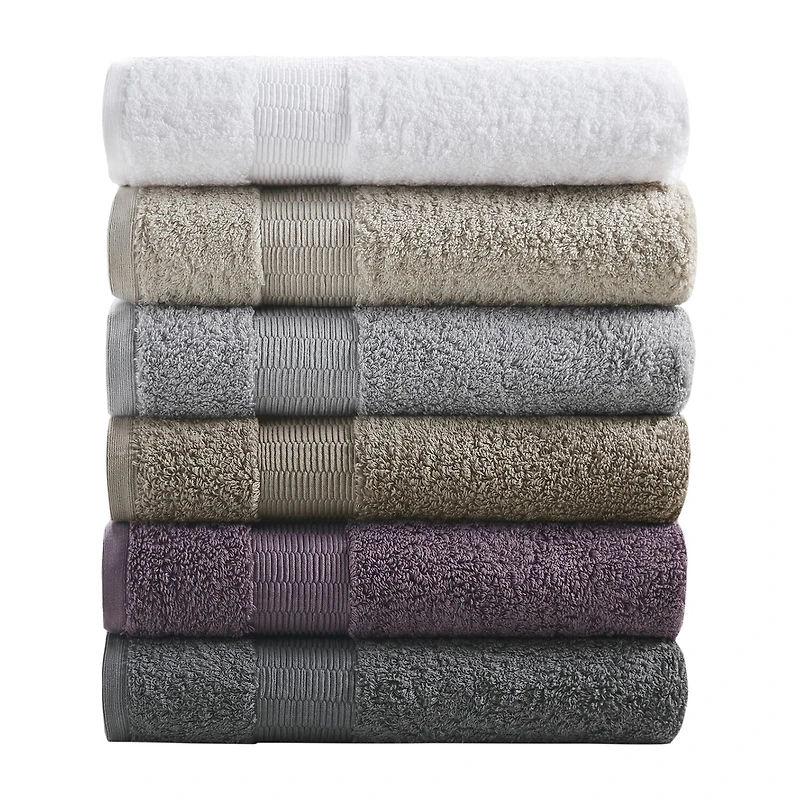 Madison Park Signature Luce 100% Egyptian Cotton 6-pc. Solid Bath Towel Set