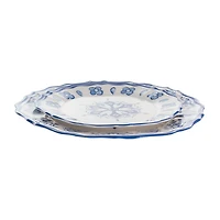 Elama Blue Garden 12-pc. Melamine Dinnerware Set