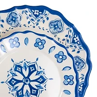 Elama Blue Garden 12-pc. Melamine Dinnerware Set