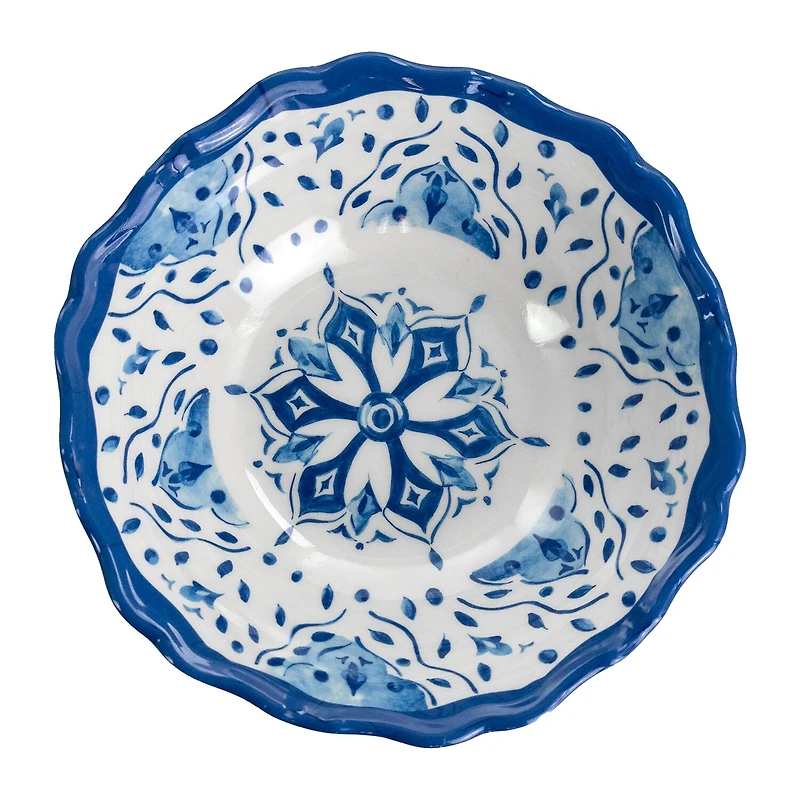 Elama Blue Garden 12-pc. Melamine Dinnerware Set