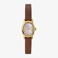 Timex Womens Brown Leather Strap Watch Tw2w82500jt