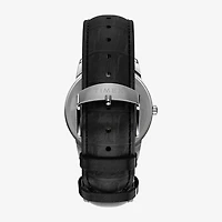 Timex Mens Black Leather Strap Watch Tw2w95400jt