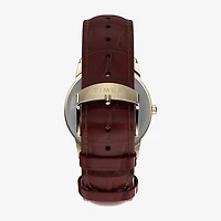 Timex Mens Brown Leather Strap Watch Tw2w95500jt