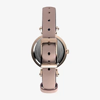 Timex Womens Silver Tone Leather Strap Watch Tw2w96300jt