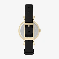 Timex Womens Black Leather Strap Watch Tw2w96400jt
