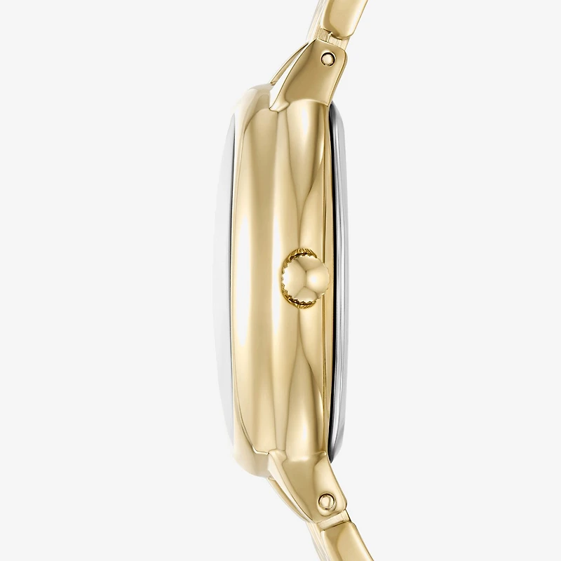 Relic By Fossil Womens Gold Tone Bracelet Watch Zr34664