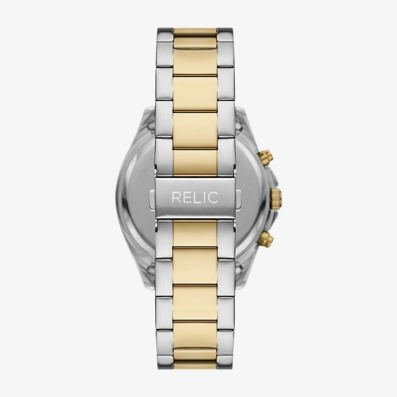 Relic By Fossil Mens Two Tone Bracelet Watch Zr77339