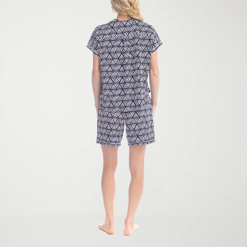 Ocean Pacific Womens Short Sleeve 2-pc. Pajama Set