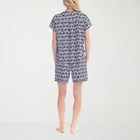 Ocean Pacific Womens Short Sleeve 2-pc. Pajama Set