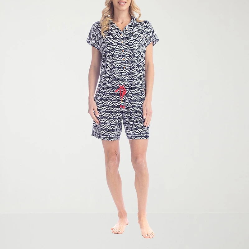 Ocean Pacific Womens Short Sleeve 2-pc. Pajama Set