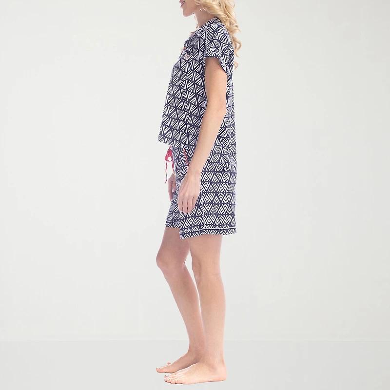 Ocean Pacific Womens Short Sleeve 2-pc. Pajama Set