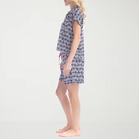 Ocean Pacific Womens Short Sleeve 2-pc. Pajama Set