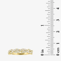 (G-H / I1-I2) Womens 1/2 CT. T.W. Lab Grown White Diamond 10K Gold Wedding Band