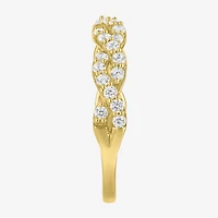 (G-H / I1-I2) Womens 1/2 CT. T.W. Lab Grown White Diamond 10K Gold Wedding Band