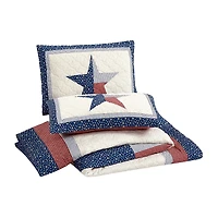 Modern Heirloom Texas Lone Star 3-pc. Reversible Quilt Set