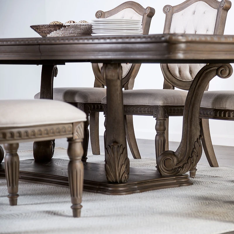 Furniture of America™ Seven Oaks Rectangular Wood-Top Dining Table