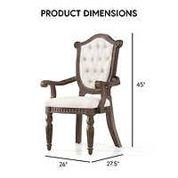 Furniture of America™ 2-pc. Upholstered Tufted Dining Chair