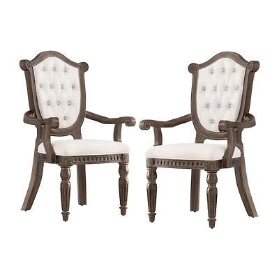 Furniture of America™ 2-pc. Upholstered Tufted Dining Chair