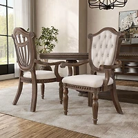 Furniture of America™ 2-pc. Upholstered Tufted Dining Chair