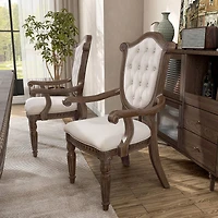 Furniture of America™ 2-pc. Upholstered Tufted Dining Chair