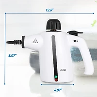 Commercial Care Handheld Steam Cleaner with 9-Piece Accessory Set