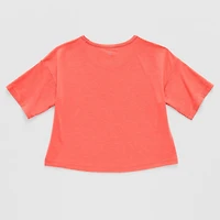 Xersion Soft Performance Waist Length Little & Big Kid Girls Crew Neck Short Sleeve Regular Fit Graphic T-Shirt