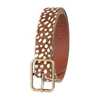 Levi's® Rectangle Centerbar Buckle Casual Belt, Genuine Leather Womens Belt