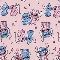 Disney Collection Girls Lilo & Stitch Rib Crew Neck Short Sleeve 2-pc. Pajama Set